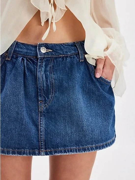 We The Free Denim Skort- Mood Ring❤️ - Picture 5 of 7